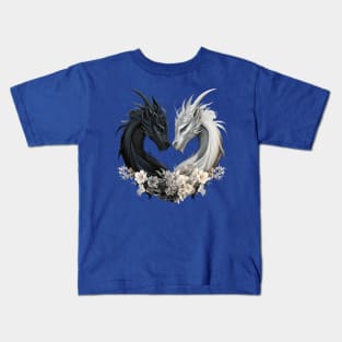 Dragons in Heart Shape Kids T-Shirt